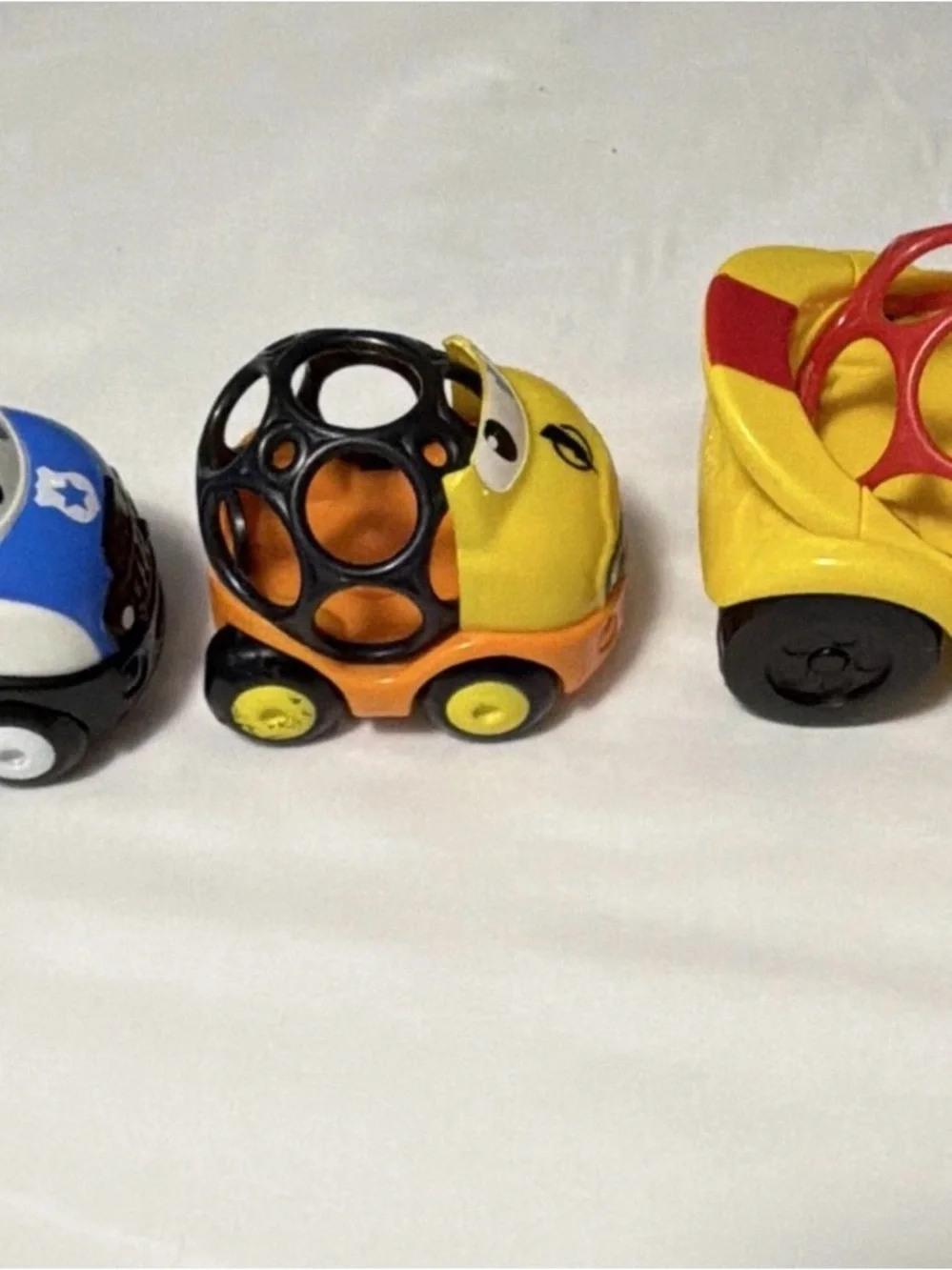 Yellow Kids Toy Car with Black Top - Cute Push Vehicle